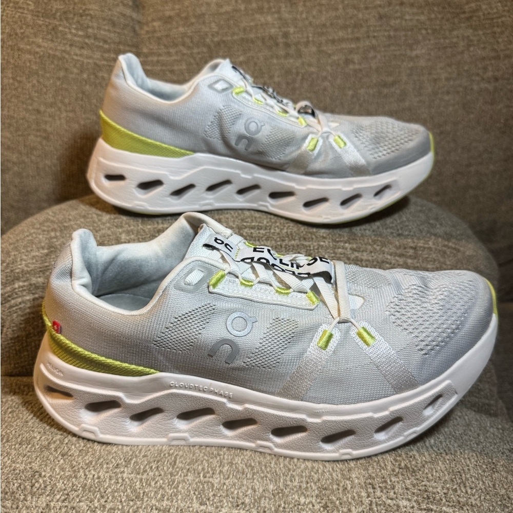 On Cloudeclipse Gray & Lime Woman’s Running Sneak… - image 1